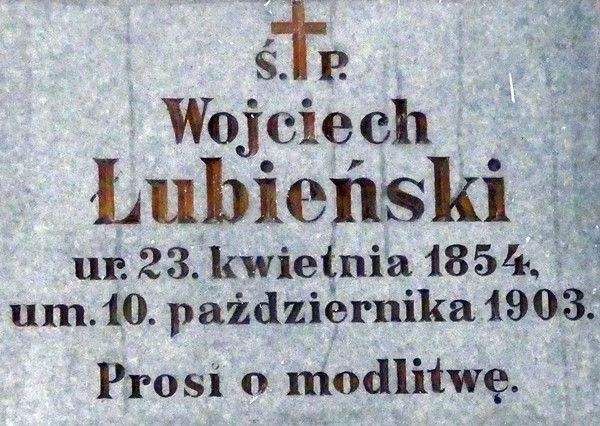  Wojciech Łubieński ur. 23.04.1854 r. zm. 10.10.1903 r. 