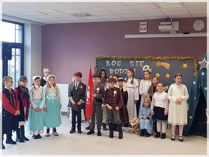 Jasełka w Szkole Podstawowej im. Marii Dąbrowskiej w Kaźmierzu