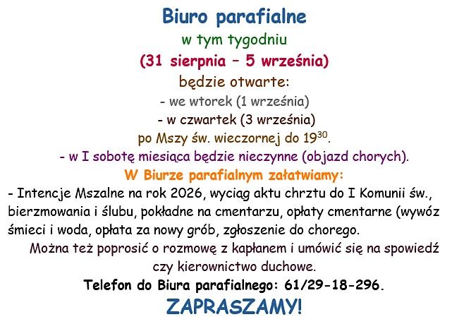 Biuro Parafialne